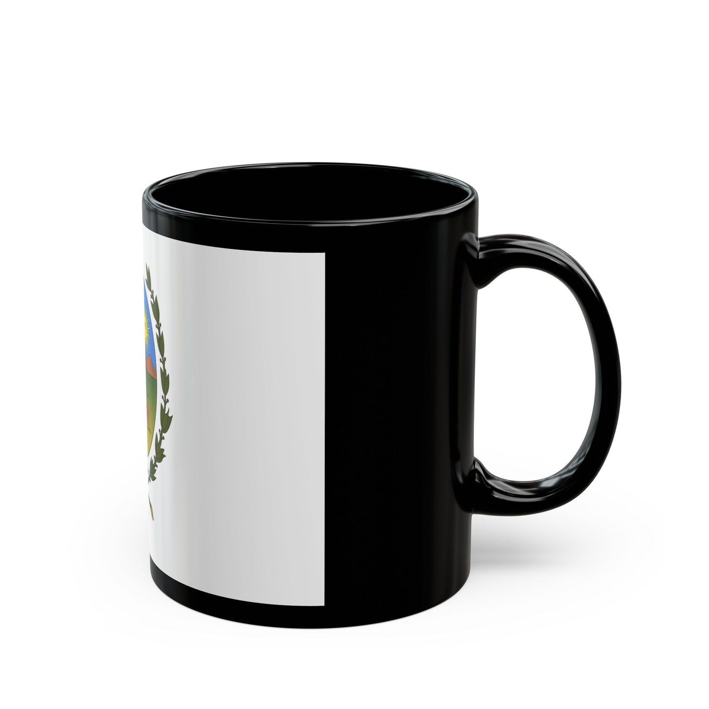 Flag of San Luis Province Argentina - Black Coffee Mug-The Sticker Space