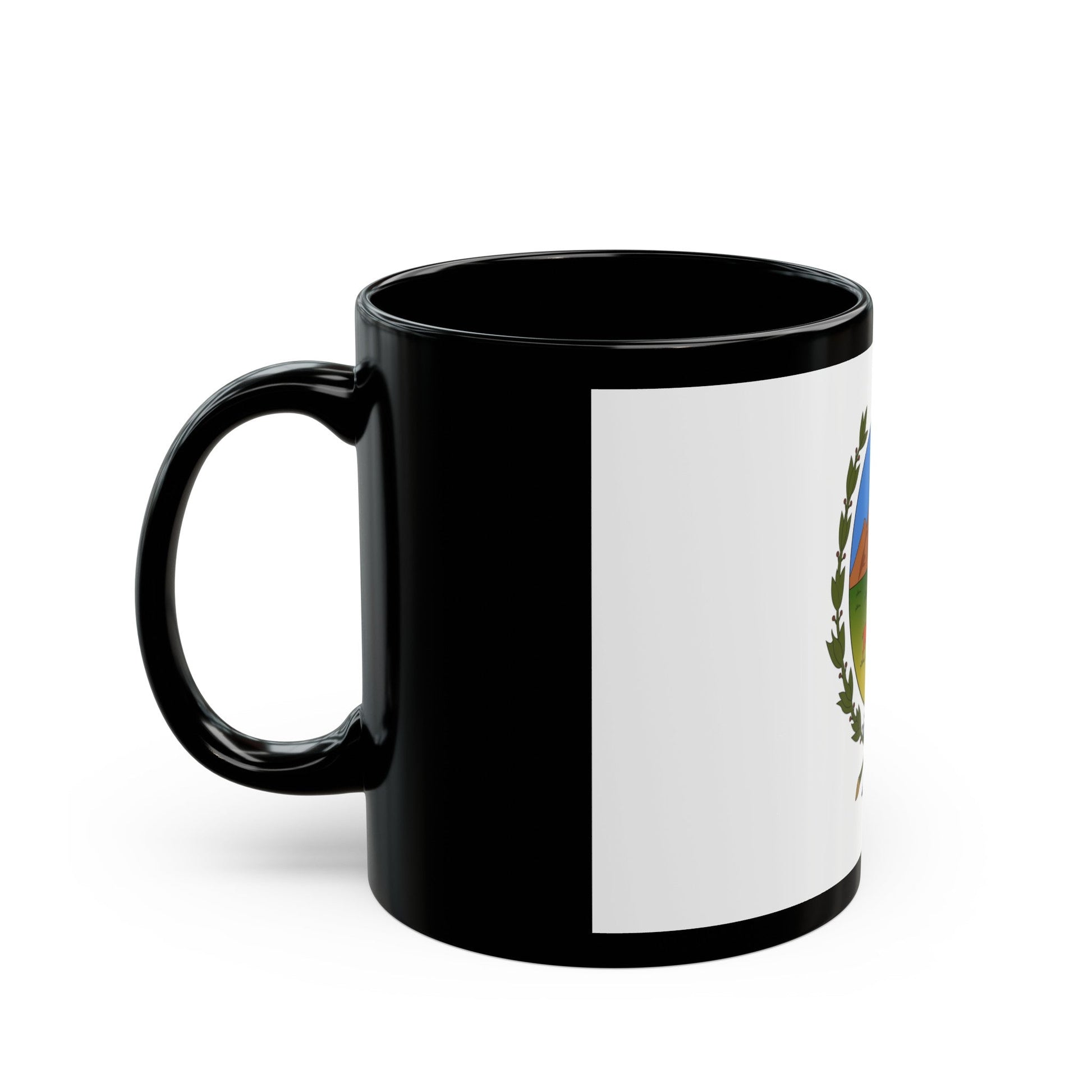 Flag of San Luis Province Argentina - Black Coffee Mug-The Sticker Space