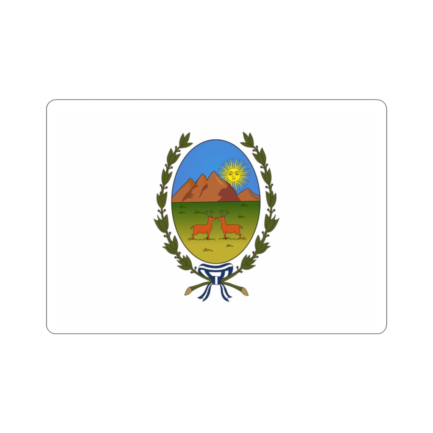 Flag of San Luis Province Argentina STICKER Vinyl Die-Cut Decal-2 Inch-The Sticker Space