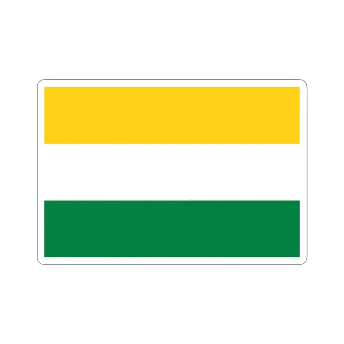 Flag of San Miguel de Los Bancos (Ecuador) STICKER Vinyl Kiss-Cut Decal 4 Inch White - The Sticker Space