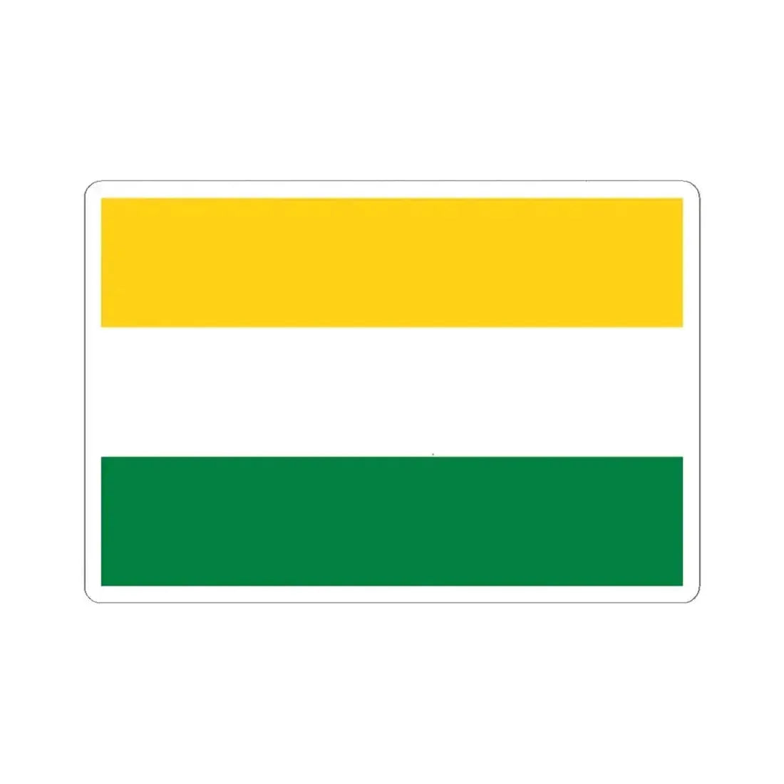 Flag of San Miguel de Los Bancos (Ecuador) STICKER Vinyl Kiss-Cut Decal 6 Inch White - The Sticker Space