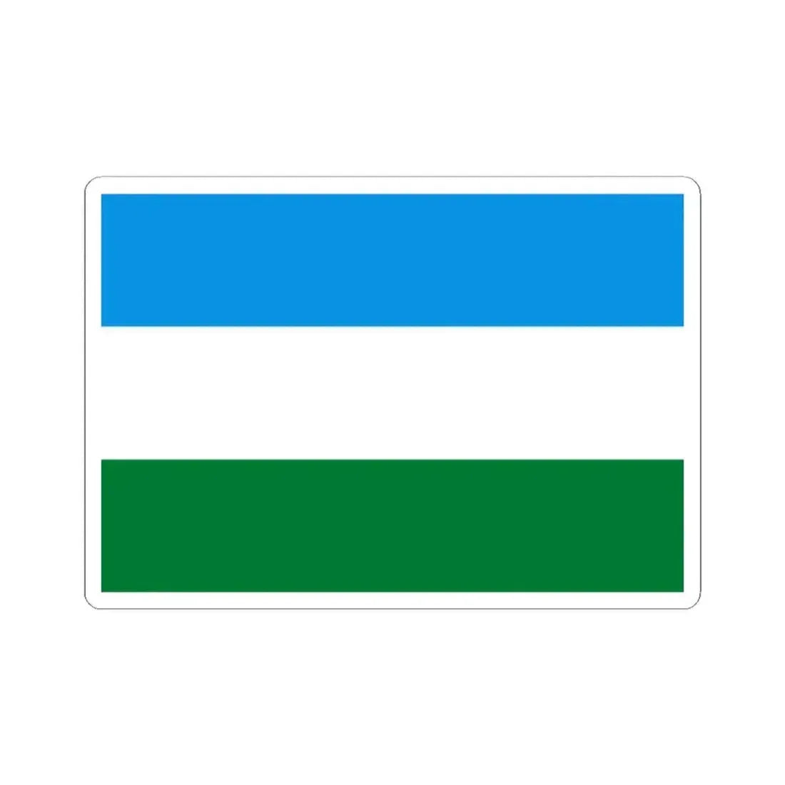 Flag of San Miguel de Velasco Bolivia (Bolivia) STICKER Vinyl Kiss-Cut Decal 2 Inch White - The Sticker Space