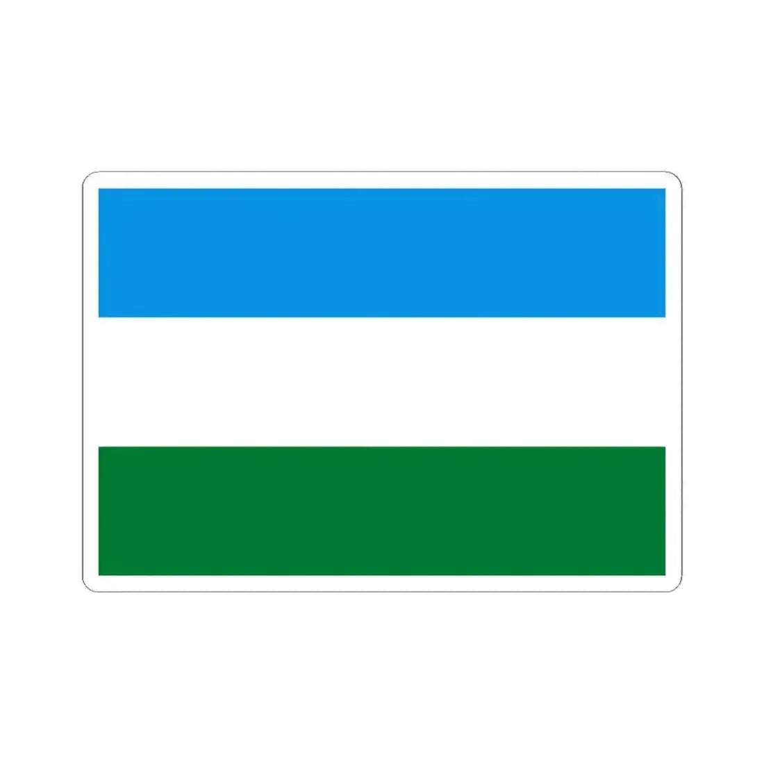 Flag of San Miguel de Velasco Bolivia (Bolivia) STICKER Vinyl Kiss-Cut Decal 3 Inch White - The Sticker Space