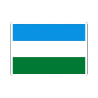 Flag of San Miguel de Velasco Bolivia (Bolivia) STICKER Vinyl Kiss-Cut Decal 3 Inch White - The Sticker Space