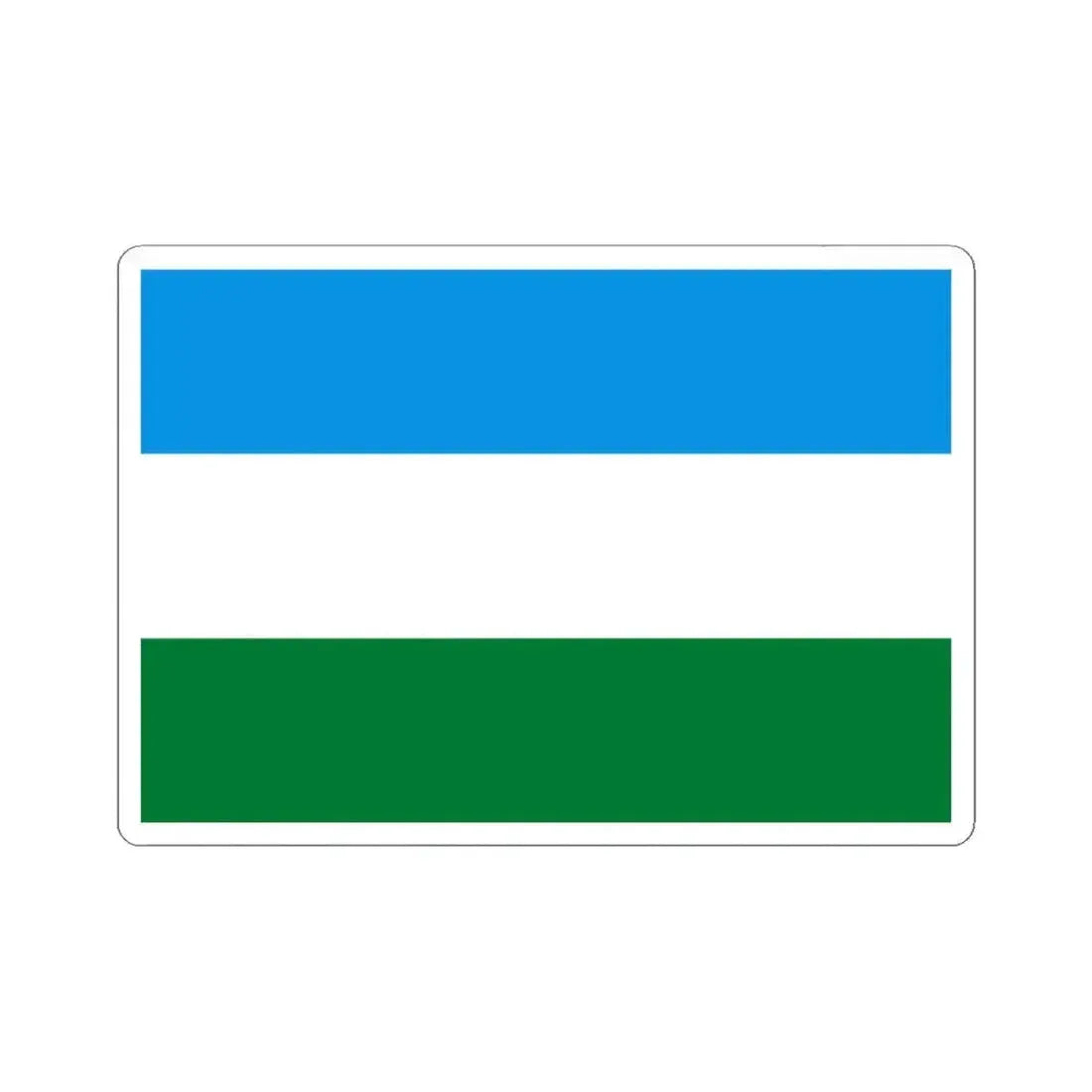 Flag of San Miguel de Velasco Bolivia (Bolivia) STICKER Vinyl Kiss-Cut Decal 4 Inch White - The Sticker Space