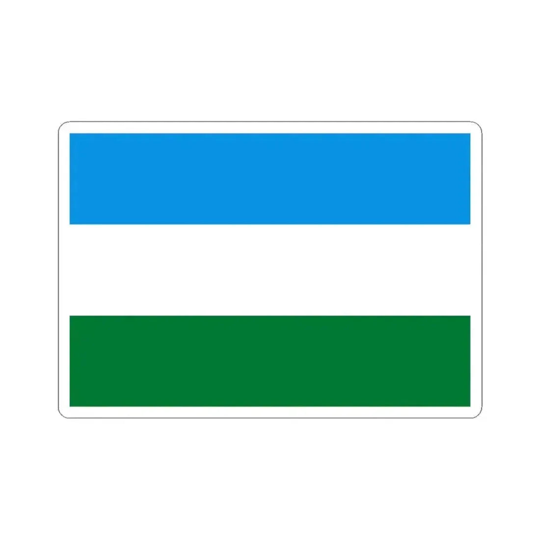 Flag of San Miguel de Velasco Bolivia (Bolivia) STICKER Vinyl Kiss-Cut Decal 6 Inch White - The Sticker Space