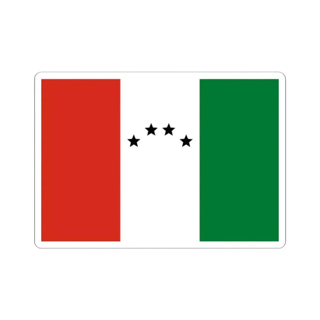 Flag of San Rafael de Velasco Bolivia (Bolivia) STICKER Vinyl Kiss-Cut Decal 2 Inch White - The Sticker Space