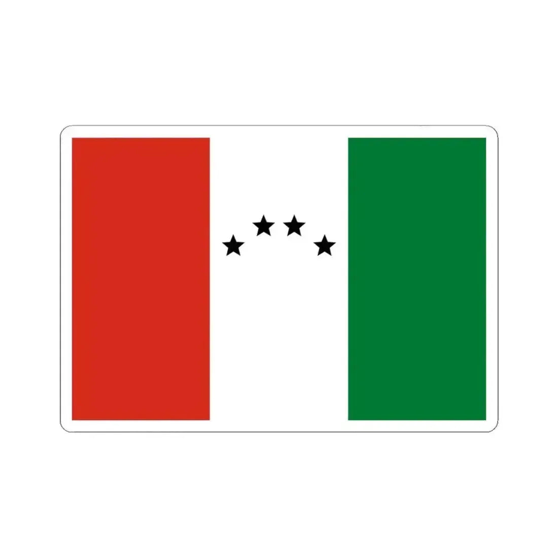 Flag of San Rafael de Velasco Bolivia (Bolivia) STICKER Vinyl Kiss-Cut Decal 4 Inch White - The Sticker Space