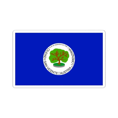 Flag of San Vicente Department (El Salvador) STICKER Vinyl Kiss-Cut Decal 2 Inch White - The Sticker Space