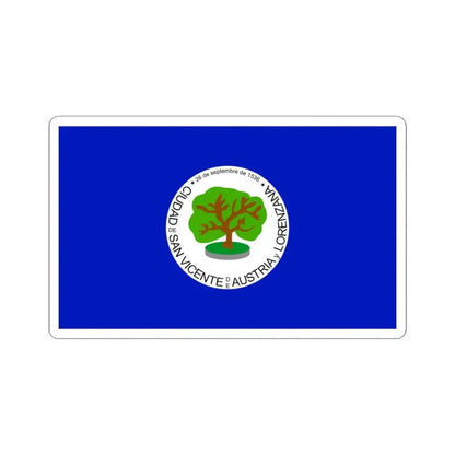Flag of San Vicente Department (El Salvador) STICKER Vinyl Kiss-Cut Decal 3 Inch White - The Sticker Space