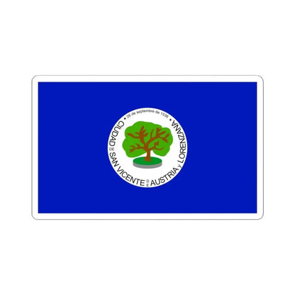 Flag of San Vicente Department (El Salvador) STICKER Vinyl Kiss-Cut Decal 4 Inch White - The Sticker Space