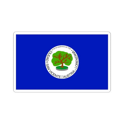 Flag of San Vicente Department (El Salvador) STICKER Vinyl Kiss-Cut Decal 6 Inch White - The Sticker Space