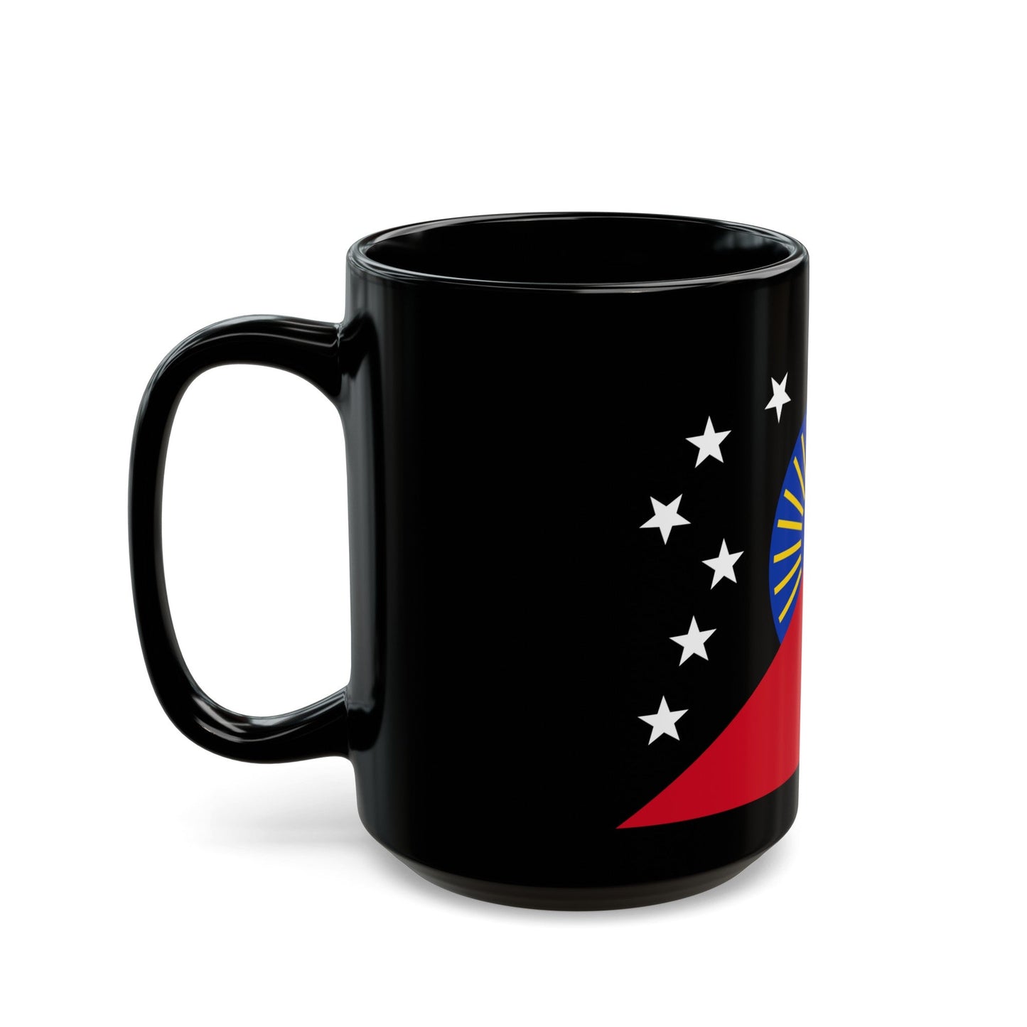 Flag of Sandaun Papa New Guinea - Black Coffee Mug-The Sticker Space