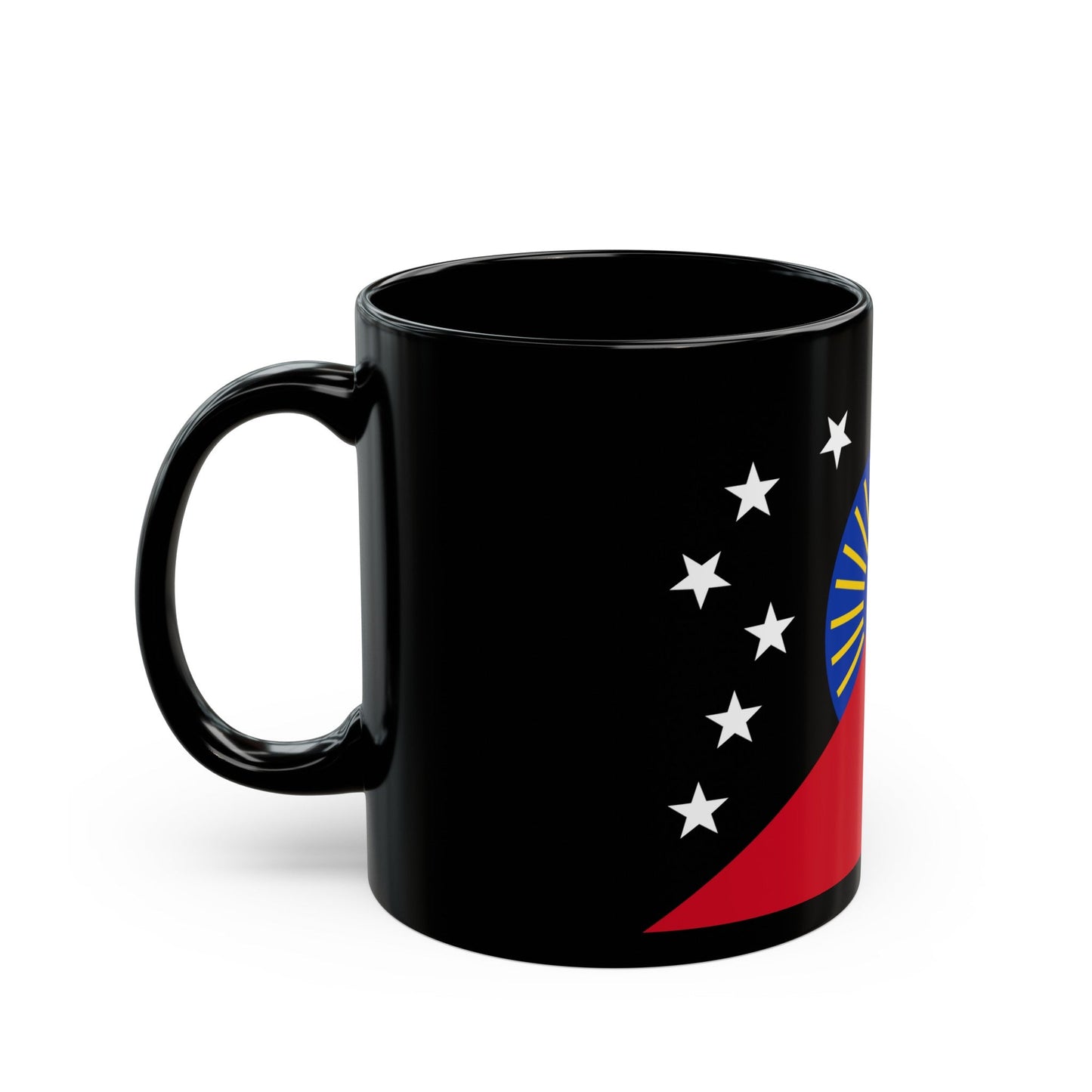 Flag of Sandaun Papa New Guinea - Black Coffee Mug-The Sticker Space