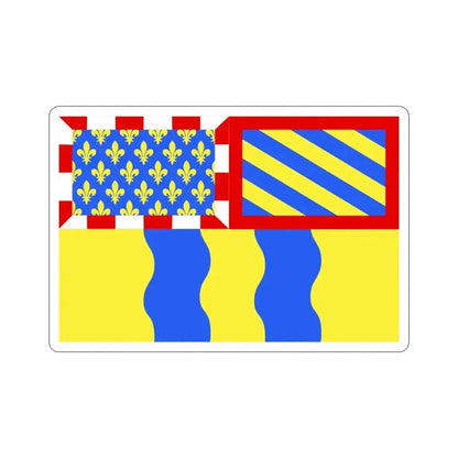 Flag of Saône et Loire France 2 STICKER Vinyl Die-Cut Decal 3 Inch - The Sticker Space