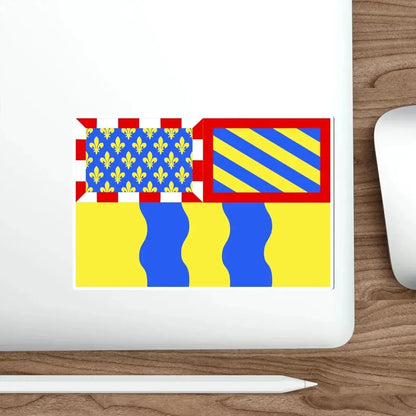 Flag of Saône et Loire France 2 STICKER Vinyl Die-Cut Decal - The Sticker Space