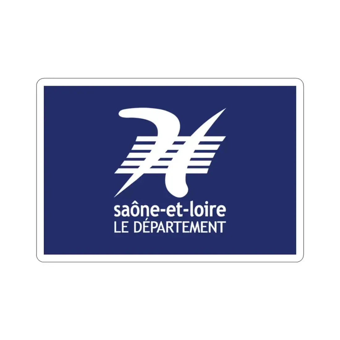 Flag of Saône et Loire France STICKER Vinyl Die-Cut Decal 2 Inch - The Sticker Space