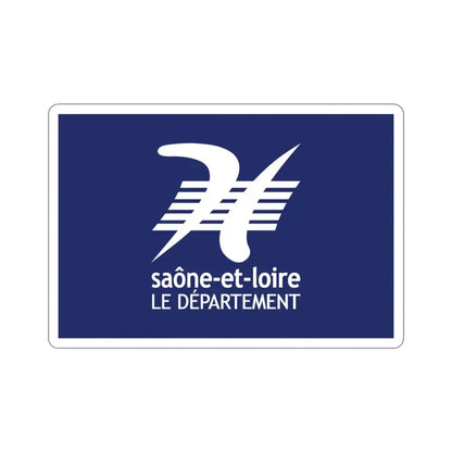 Flag of Saône et Loire France STICKER Vinyl Die-Cut Decal 3 Inch - The Sticker Space