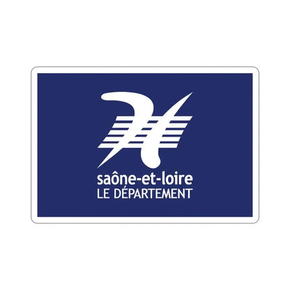 Flag of Saône et Loire France STICKER Vinyl Die-Cut Decal 4 Inch - The Sticker Space