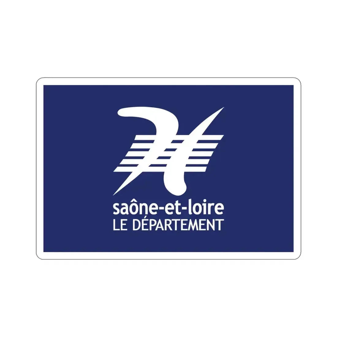 Flag of Saône et Loire France STICKER Vinyl Die-Cut Decal 6 Inch - The Sticker Space