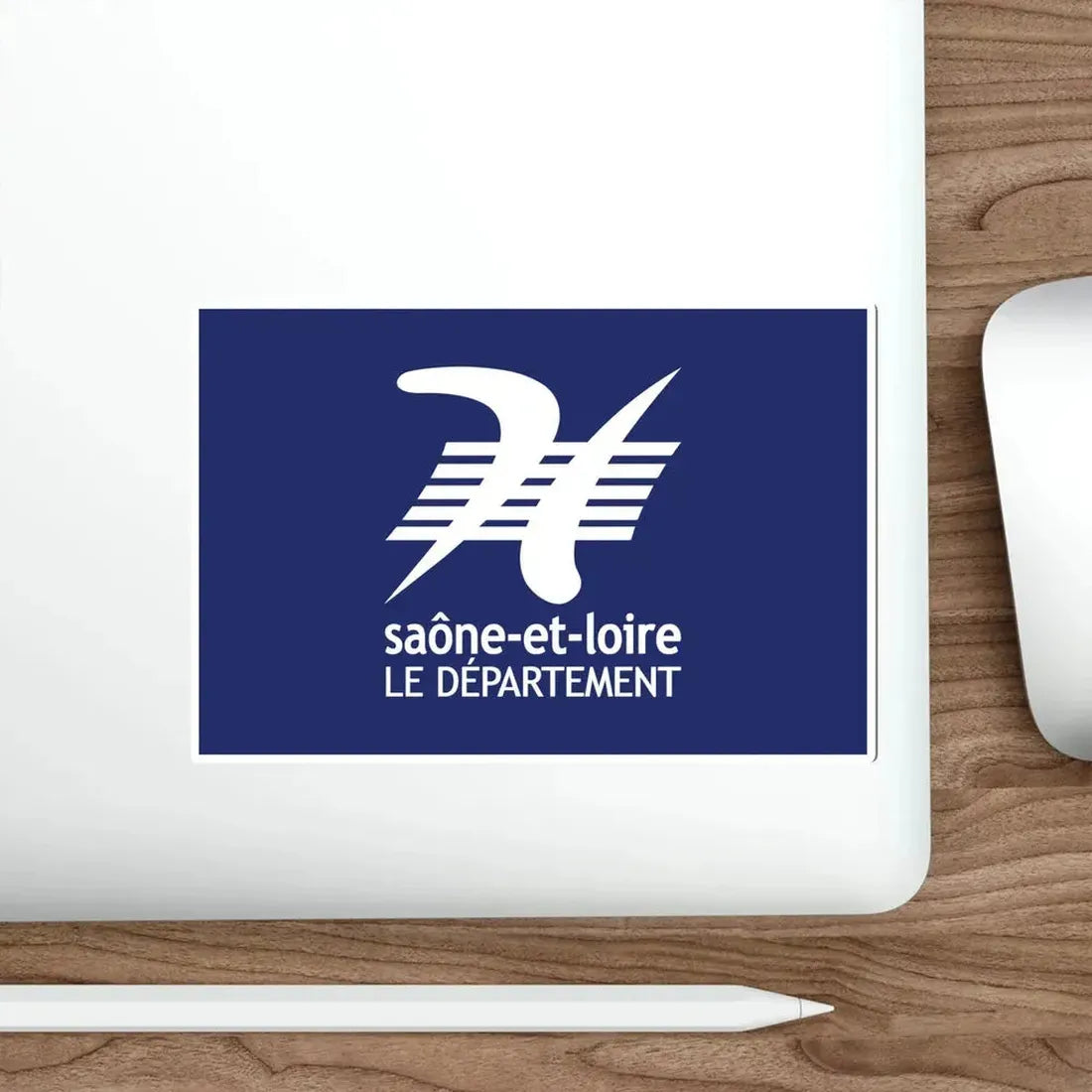Flag of Saône et Loire France STICKER Vinyl Die-Cut Decal - The Sticker Space