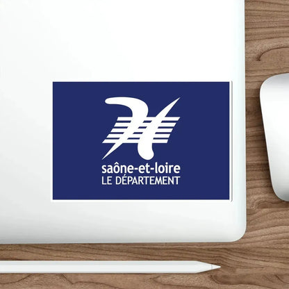Flag of Saône et Loire France STICKER Vinyl Die-Cut Decal - The Sticker Space
