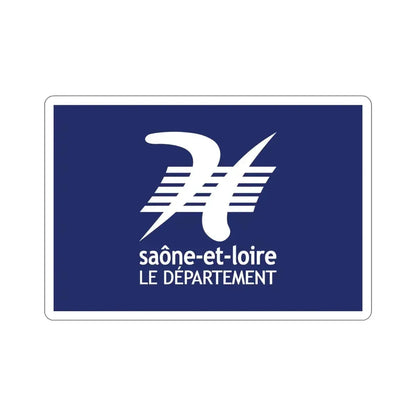 Flag of Saône et Loire France STICKER Vinyl Die-Cut Decal - The Sticker Space