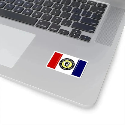 Flag of Sangamon County Illinois (United States) STICKER Vinyl Kiss-Cut Decal - The Sticker Space