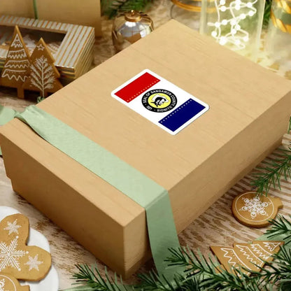 Flag of Sangamon County Illinois (United States) STICKER Vinyl Kiss-Cut Decal - The Sticker Space