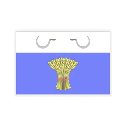 Flag of Sannat Malta - STICKER Vinyl Kiss-Cut Decal 3 Inch Transparent - The Sticker Space