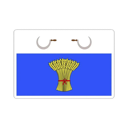 Flag of Sannat Malta - STICKER Vinyl Kiss-Cut Decal 3 Inch White - The Sticker Space