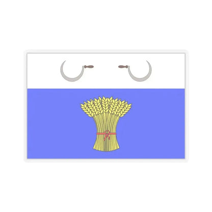 Flag of Sannat Malta - STICKER Vinyl Kiss-Cut Decal 4 Inch Transparent - The Sticker Space