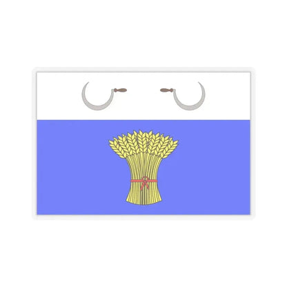 Flag of Sannat Malta - STICKER Vinyl Kiss-Cut Decal 6 Inch Transparent - The Sticker Space