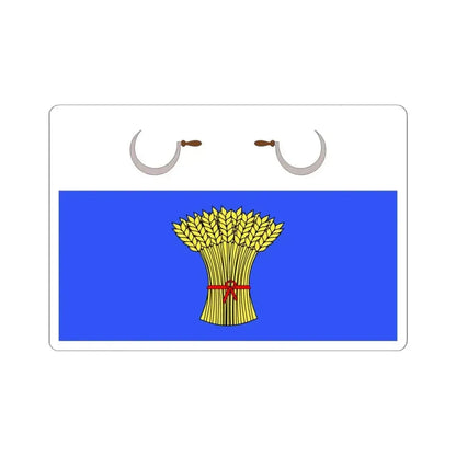 Flag of Sannat Malta - STICKER Vinyl Kiss-Cut Decal 6 Inch White - The Sticker Space