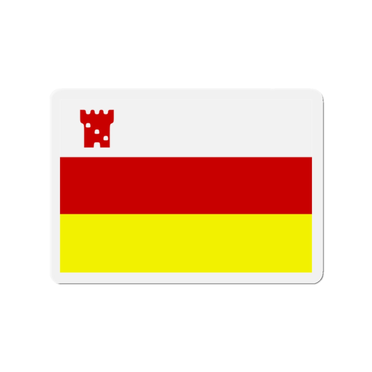 Flag of Santa Barbara California - Die-Cut Magnet-2" x 2"-The Sticker Space