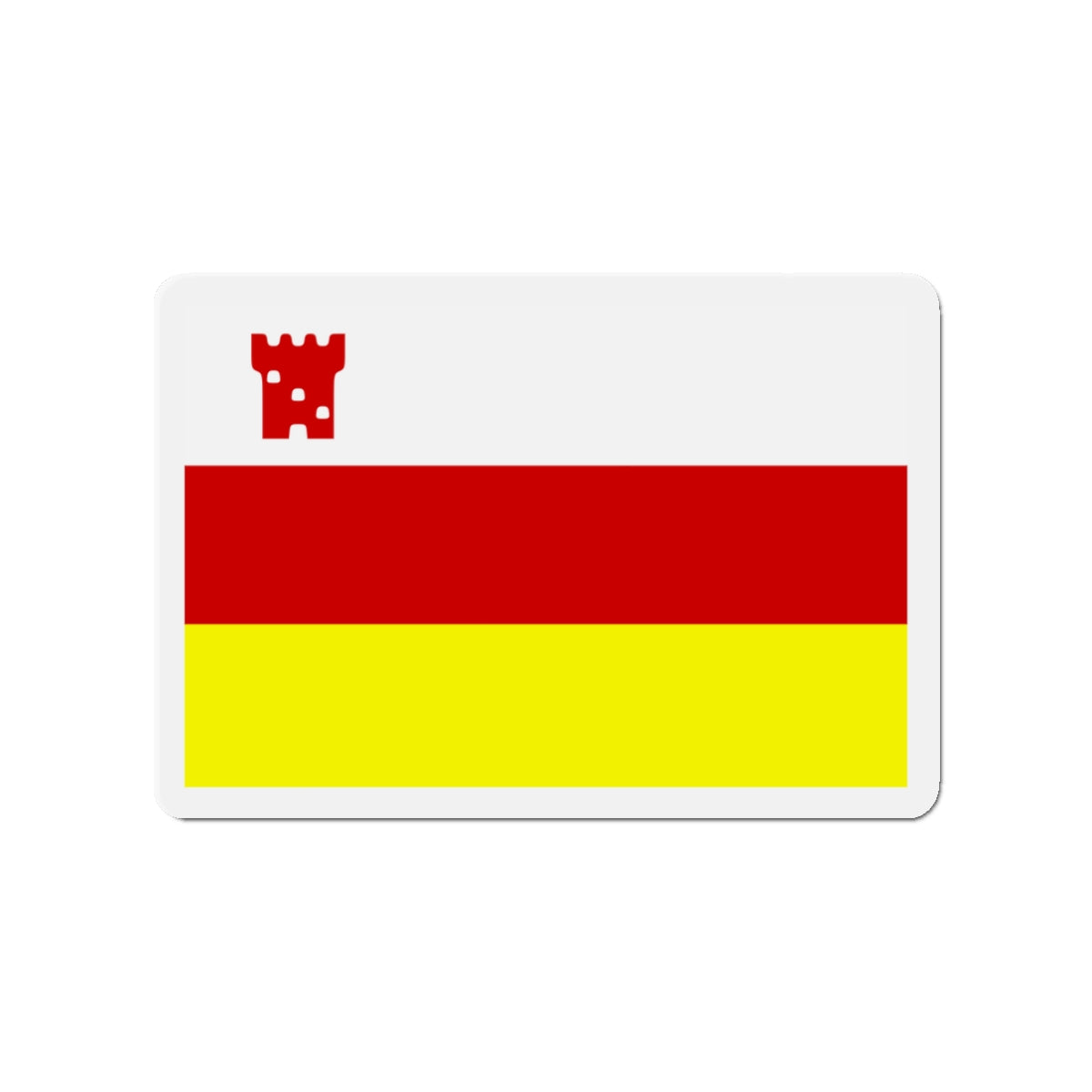 Flag of Santa Barbara California - Die-Cut Magnet-3" x 3"-The Sticker Space