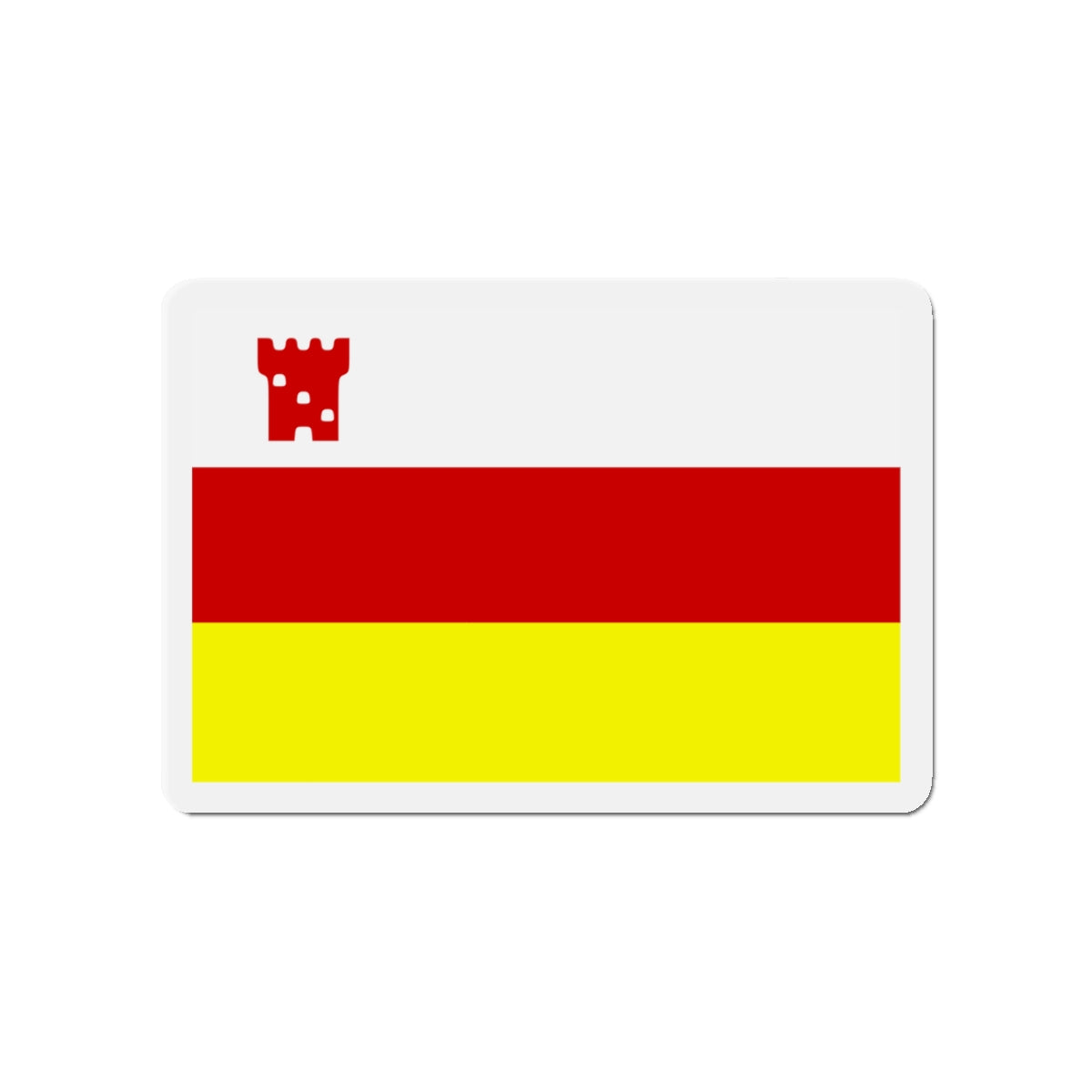 Flag of Santa Barbara California - Die-Cut Magnet-4" x 4"-The Sticker Space