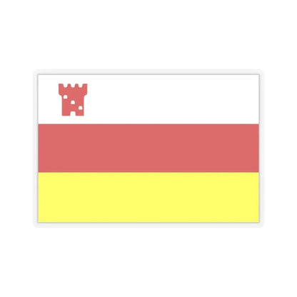 Flag of Santa Barbara, California - STICKER Vinyl Kiss-Cut Decal 2 Inch Transparent - The Sticker Space