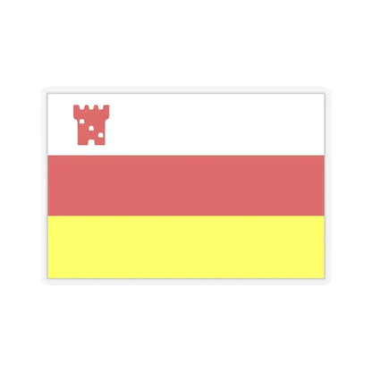 Flag of Santa Barbara, California - STICKER Vinyl Kiss-Cut Decal 6 Inch Transparent - The Sticker Space