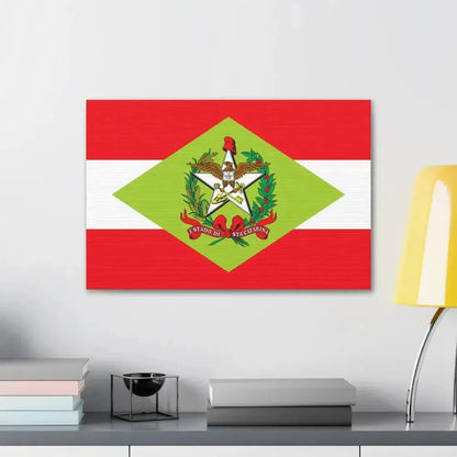 Flag of Santa Catarina Brazil - Canvas Wall Art - The Sticker Space