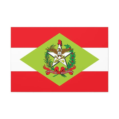 Flag of Santa Catarina Brazil - Canvas Wall Art - The Sticker Space