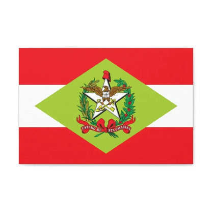 Flag of Santa Catarina Brazil - Canvas Wall Art - The Sticker Space