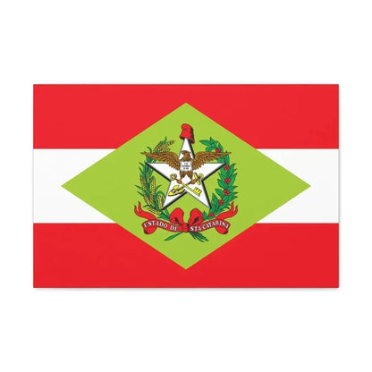 Flag of Santa Catarina Brazil - Canvas Wall Art - The Sticker Space
