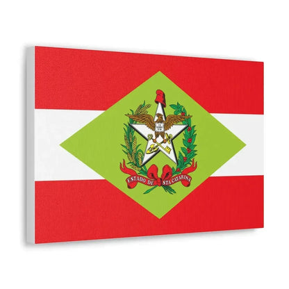 Flag of Santa Catarina Brazil - Canvas Wall Art - The Sticker Space