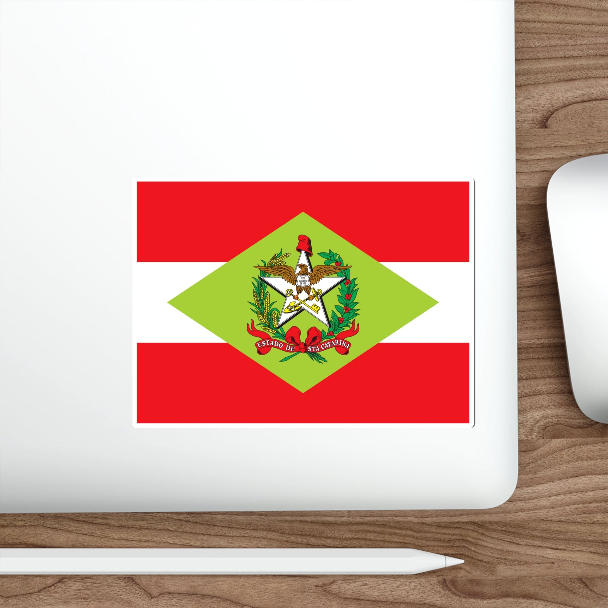 Flag of Santa Catarina Brazil STICKER Vinyl Die-Cut Decal-The Sticker Space