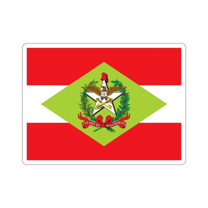 Flag of Santa Catarina Brazil STICKER Vinyl Die-Cut Decal-5 Inch-The Sticker Space