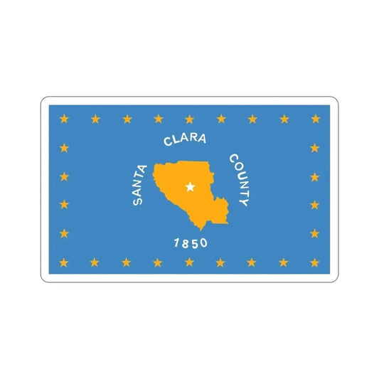 Flag of Santa Clara County California STICKER Vinyl Die-Cut Decal 6 Inch - The Sticker Space