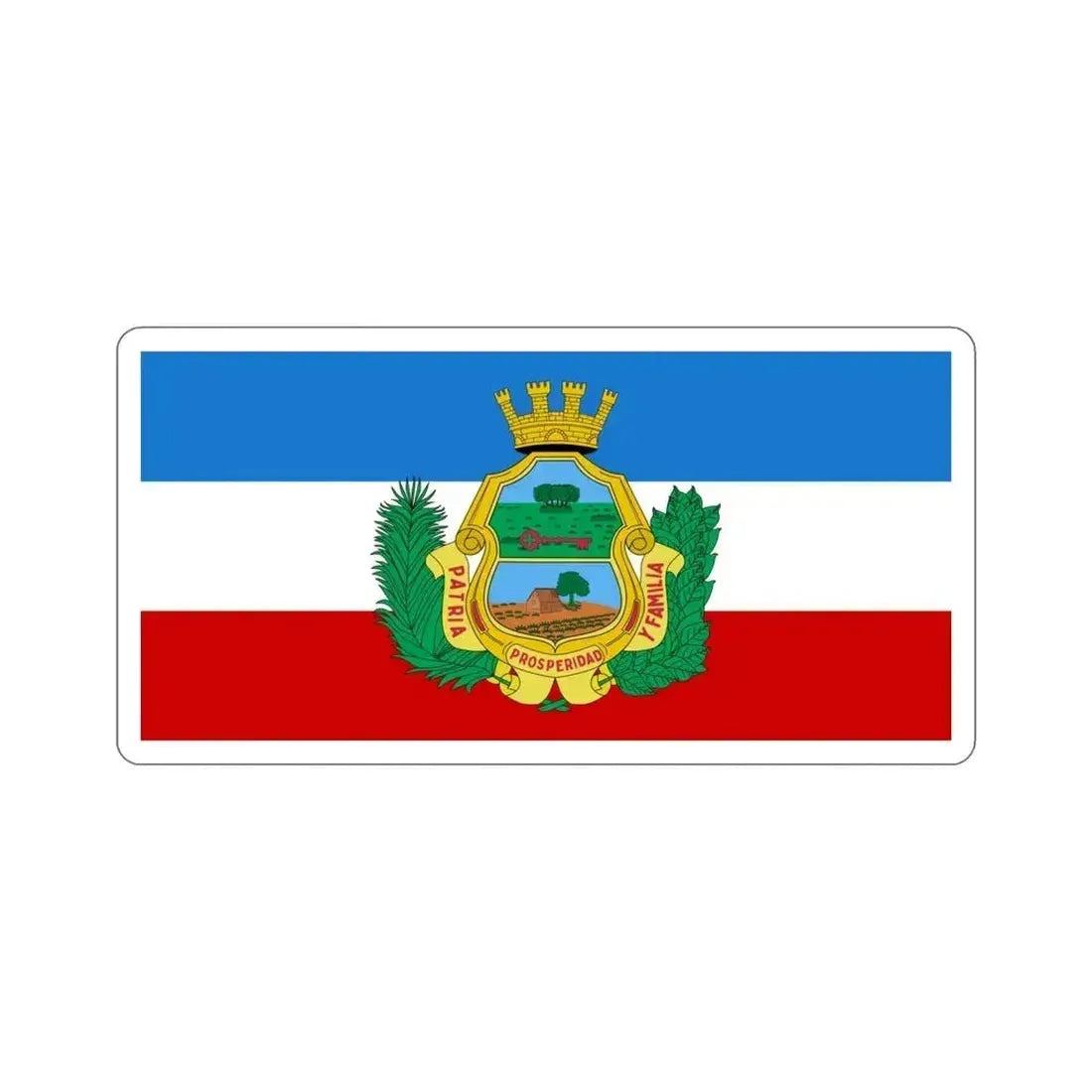 Flag of Santa Clara, Cuba STICKER Vinyl Die-Cut Decal 4 Inch - The Sticker Space