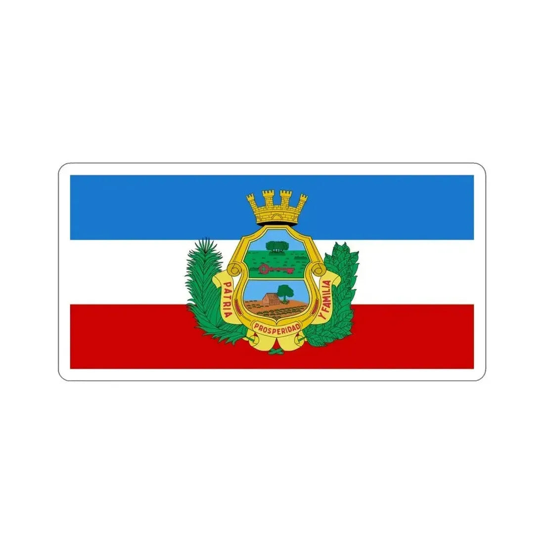 Flag of Santa Clara, Cuba STICKER Vinyl Die-Cut Decal 5 Inch - The Sticker Space