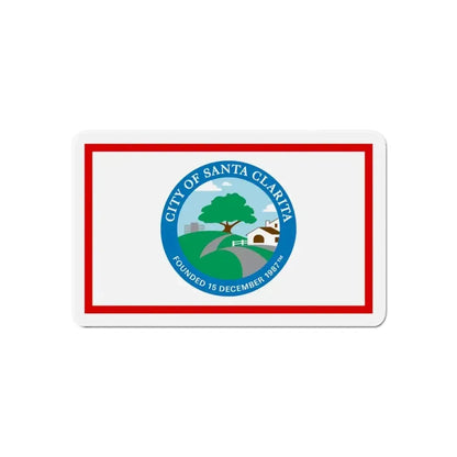 Flag of Santa Clarita California - Refrigerator Magnet - The Sticker Space
